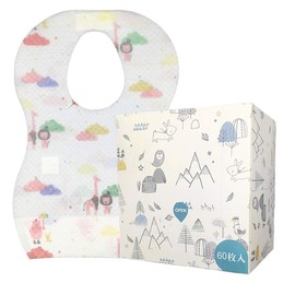 stshell Disposable Bib, Baby Waterproof Bib, Meal Apron, Bib, Baby Bib, Super Bib, Baby Food Apron, Portable, Convenient, No Washing Required, Pack of 60