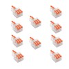 WLERIR 10PCS Mini Quick Wire Connectors, DIY Spliced Into 2/3/4/5