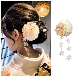 MISS MUMU Kimono, Hair Ornament, Artificial Flowers, Hairpin, Hair Clip, Shichi-Go-San Festival, Graduation, Children's Hair Ornament, Weddings, Summer Festivals, Fireworks Festivals, School Festivals, Cultural Festivals, Photography, Kindergarten Entran