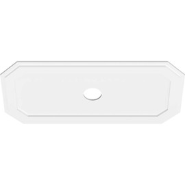 Ekena Millwork CMP40X20ED-04000 Emerald Architectural Grade PVC Contemporary Urethane Ceiling Medallions 40"W x 20"H x 4"ID x 14"C x 1"P