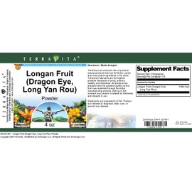 Longan Fruit (Dragon Eye, Long Yan Rou) Powder (4 oz, ZIN: 521851)