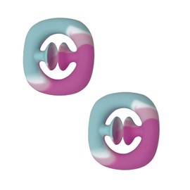 Suction Cup Fidget for Kids, Adults by Fenrici, Dual Auditory Sensory Stress Relief, Hand Grip for Occupational Therapy, A Great Alternative to Stress Ball, Pink, Pastel - 2 Pack