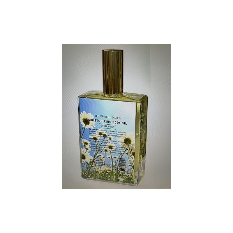 INFINITE BEAUTY 5oz White Daisy Scented Body Oil