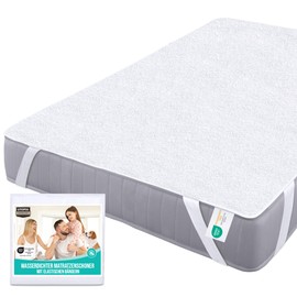 Utopia Bedding Mattress Protector Waterproof, 4 Elastic Corners, Breathable Mattress Protective Cover (White, 150 x 190cm)