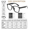 AEZUNI Oversize Square Reading Glasses for Women Oversized Trendy Large