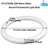 FC8T9/KB 22W and FC12T9/KB 32W Warm White Set, Round Fluorescent