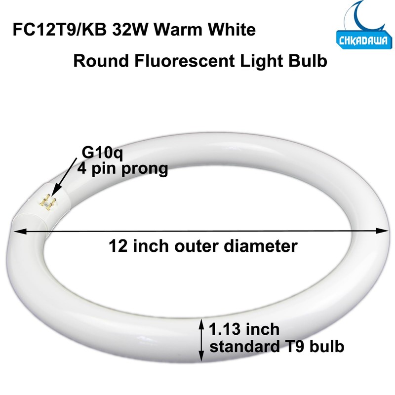 FC8T9/KB 22W and FC12T9/KB 32W Warm White Set, Round Fluorescent