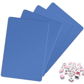 4 Pcs Mahjong Shufflers & Tile Mixer Set - Quick Shuffling, Protect Nails & Tiles, for Women Players, Travel & Game Nights (Blue)