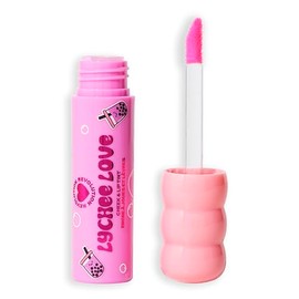 I Heart Revolution Bubble Tea Milky Blush + Lip Tint, Hydrating All-In-One Face Tint Infused With Matcha Green Tea, Vegan & Cruelty-Free, Lychee Love Pink