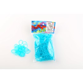 Haargummis Rainbow Loom Türkis Jelly