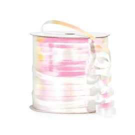 Pack Of 1, Solid White Iridescent Deluxe Curling Ribbon 3/16" x 250 yds 100% polypropylene Made In USA