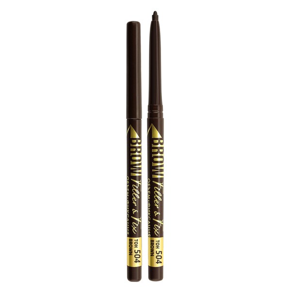 Luxvisage Automatic Eyebrow Pencil Brow Filler & Fix 504, Brown