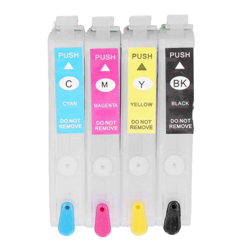 4 Colors Ink Cartridge with Permanent Chip Refill Printing Boxes