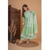 Meera Fab Women's Cotton Printed Zari Embrodriery Anarkali Kurta With