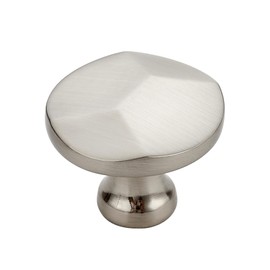 Ravinte 30 Pack Brushed Nickel Round Cabinet Hardware Knobs,Solid Zinc Alloy Single Hole Drawer Pulls Dresser Knobs for Kitchen,Bathroom Furniture