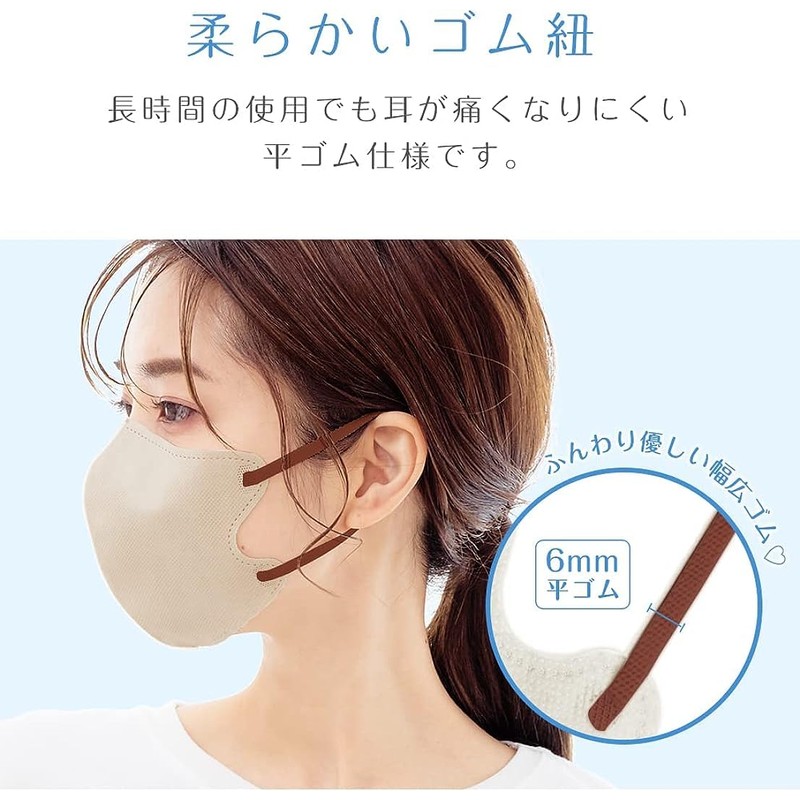 Bijoubox Grgeg Cooling Mask, Bicolor Three-Dimensional, Summer, Cool, Nipple Mask,