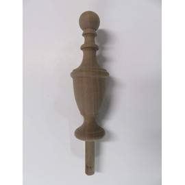 Wood Finial-Cherry-Oak-Maple-Walnut-Mahogany-Bed Post #62 (Walnut)