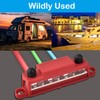 Bus Bar 12V 250A Power Distribution Block, 4 x 5/16"