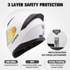 Motorcycle Full Face Helmet for Unisex-Adults DOT Approved WS-609 Motorbike