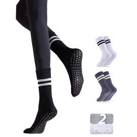 Wayfurr Grippy Pilates Grip Socks for Women - Non-Slip Yoga Socks, Pilates Socks, Gym Socks - Ideal for Pilates Reformer