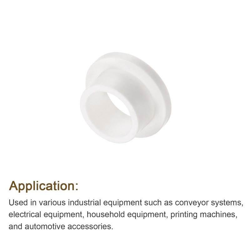 QUARKZMAN Piece Flanged Plain Bearing Plastic Bushings 10.1mm Bore x