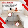 TonGass (2-Pack, Sliver) Aluminum RV Table and Floor Mounting Base