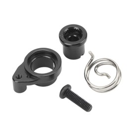 25T Damping Servo Arm Aluminum Alloy CNC Machining Replacement Shock Absorption Arm for Traxxas RC Cars Black