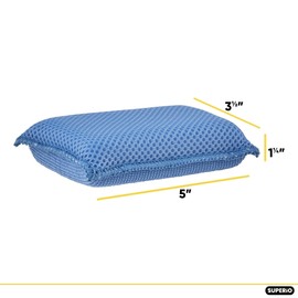 Microfiber Sponges for Dishes Kitchen Sponges Non-Scratch Sponge Dish Scrubber Heavy Duty Household Cleaning Sponges Multi-Purpose Cleaning Supplies Dish Sponge Kitchen Sponges Pack of 1