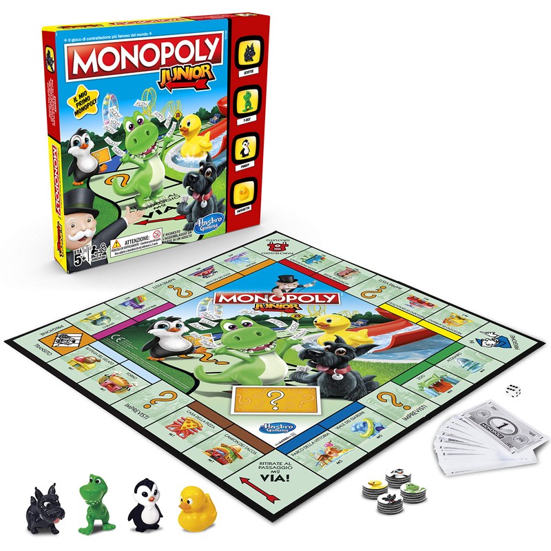 Hasbro Gaming Monopoly Junior Children's Edition, Italian version