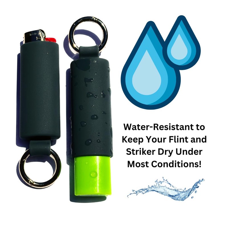 Lighter Holder for J6 BIC Lighters. Silicone case has a