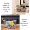 BirdRock Home Wire Basket for Storage - Set of 2