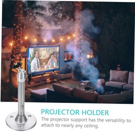 LALAFINA Ceiling Projector Mount Bracket Wall Hanging Holder for Projector Models Versatile Installation for Home Theatres and Offices