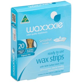 Waxxxie Ready to Use Sensitive Mini Face Wax Strips 20 Pack