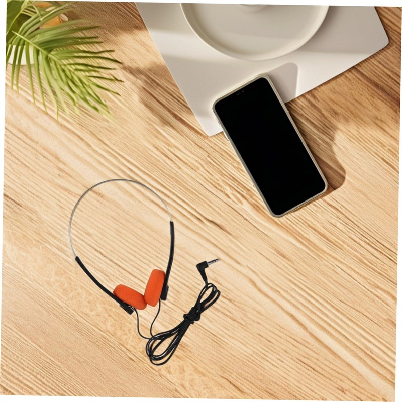TEHAUX Lightweight Retro Ear Headphones for Students with Adjustable Headband