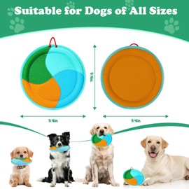 SLAUNT Pool Floating Dog Toys,9.1inch Flying Disc Dog Toy Durable Nylon Material, Pet Summer Outdoor Pool Beach Toys for Interactive Fetch Play for Small Medium Large Breeds,Birthday Present