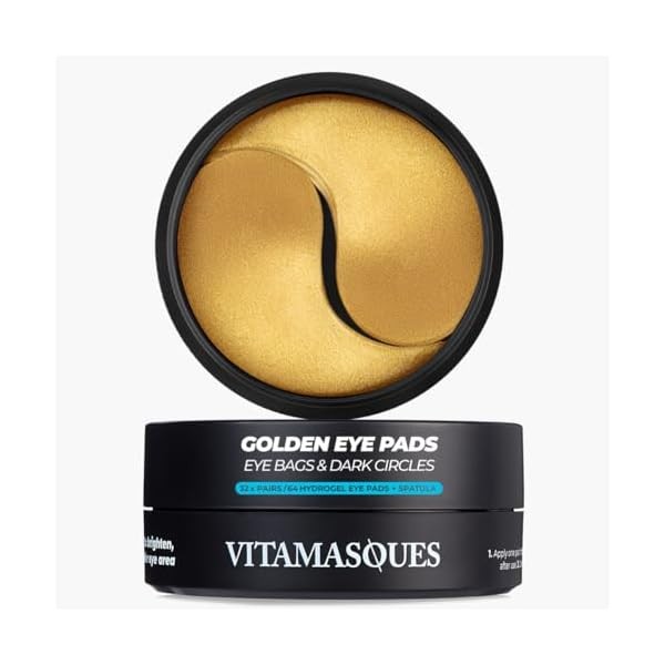Vitamasques Golden Hydrogel Eye Pads For Puffy Eyes & Dark