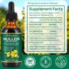 Mullein Leaf Extract for Lung, Mullein Drops, Mullein Leaf Liquid