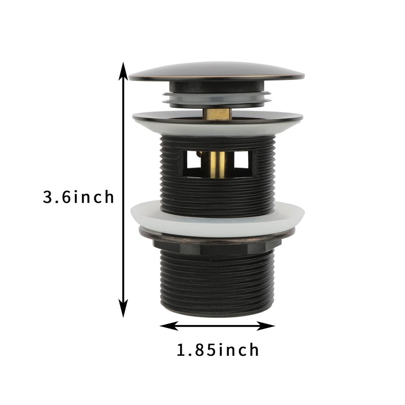 Freestanding Bathtub Drain Pop-up Stopper, Suitable for Most Bathtubs, Compatible