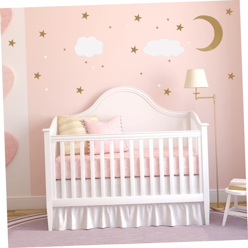 Mipcase 3sheets Removable PVC Decals Clouds Sky Wall Decals for