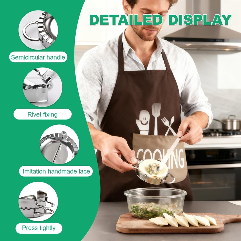 Dumpling Maker, 6-Pack Wrap Maker, Stainless Steel Dumpling Makers for