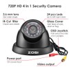 ZOSI 720P HD 1280TVL Hybrid 4-in-1 TVI/CVI/AHD/960H CVBS Security Surveillance