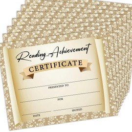 Gold Award Certificates for Kids, 25 Reading Achievement Certificate Awards for Students, Preschool & Kindergarten Graduation, School Graduation Ceremony -09