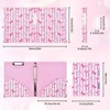 1 Inch 3 Ring Binder with Clipboard, Cute Binder Pink