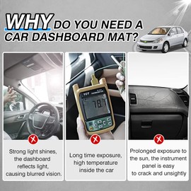 Cartist Cubierta de salpicadero para Nissan Versa Tiida C11 2007 2008 2009 2010 2011, alfombrilla antideslizante para cubierta de salpicadero, protector solar