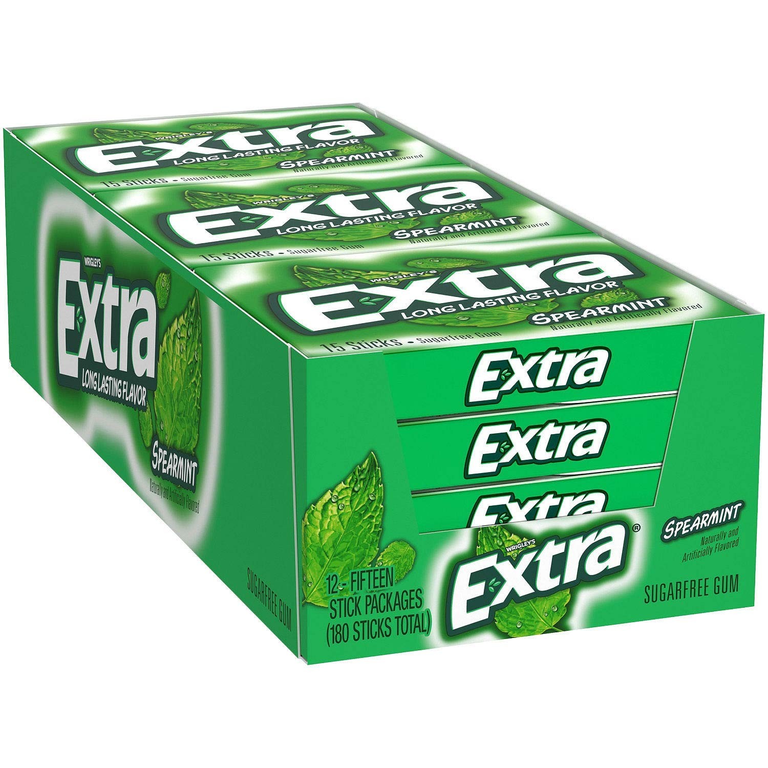 Extra Sugar Free Chewing Gum 15 Count Refreshing Flavor for Sharing ...