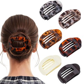 Juego de 6 Pinzas para Cabello, Pinzas Ergonómicas Curvas para el Cabello Antideslizante para Cabello Grueso y Fino