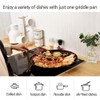 SISEM Korean BBQ 3 IH Griddle Grill Pan, Nonstick Coating,