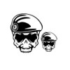 Foreign Legion Skull Sticker Set Légion étrangère Sticker 1 x