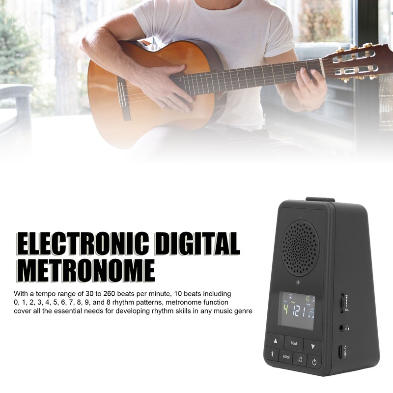 Bluetooth Speaker Metronome Digital Rechargeable Electronic Universal Portable Wireless Beat
