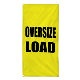 Vertical Vinyl Banner Multiple Sizes Oversize Load Promotion Business Business Outdoor Weatherproof Industrial Yard Signs 10 Grommets 144x60Inches